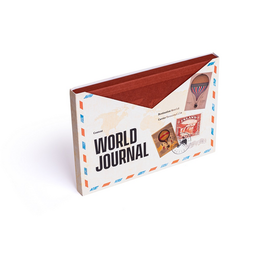 100% Recycled Paper World Travel Journal