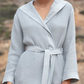 Women's Hooded Turkish Cotton Waffle Robe