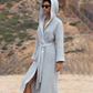 Women's Hooded Turkish Cotton Waffle Robe