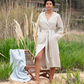 Women's Hooded Turkish Cotton Waffle Robe