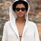 Women's Hooded Turkish Cotton Waffle Robe