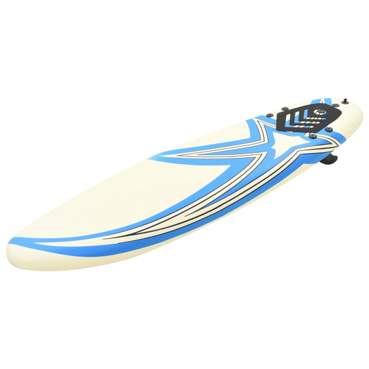 Blue and Yellow Star Surfboard