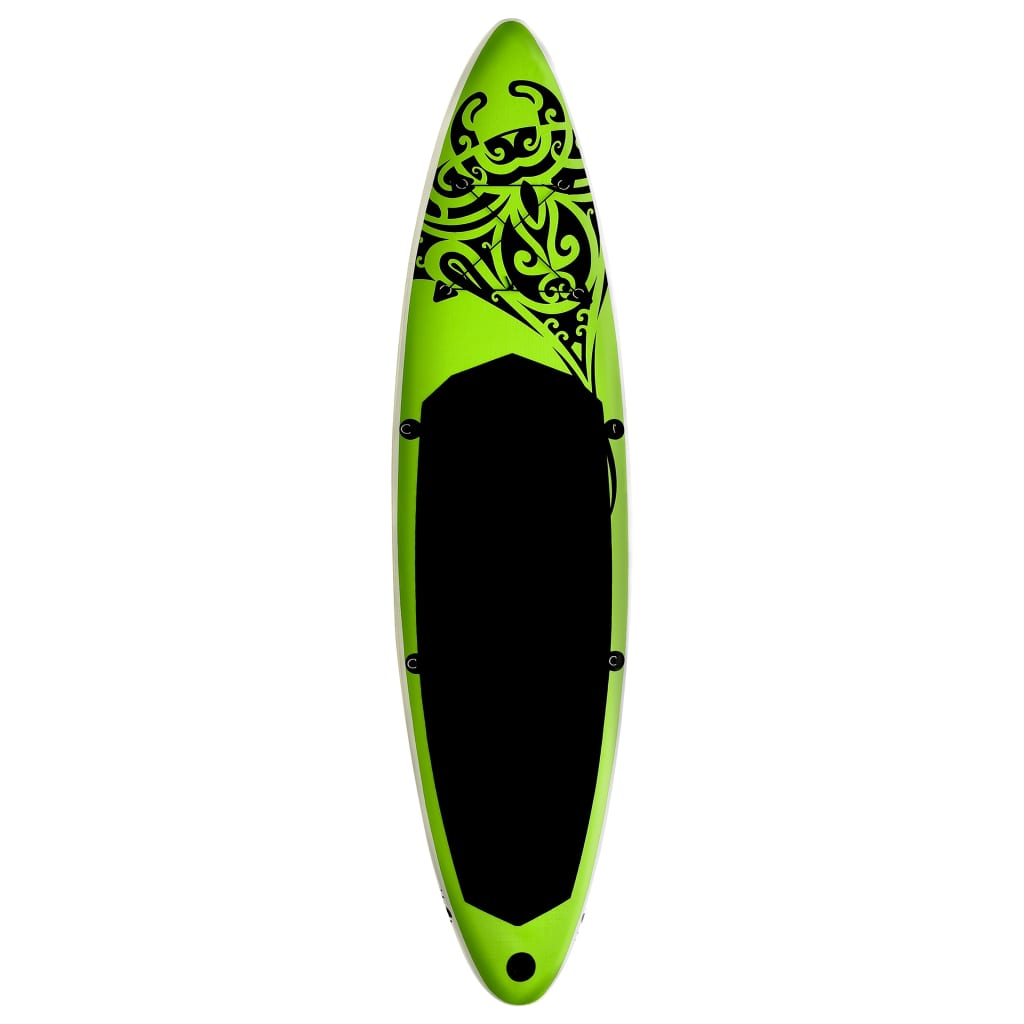 Green and Black Stand Up Paddle Board Set