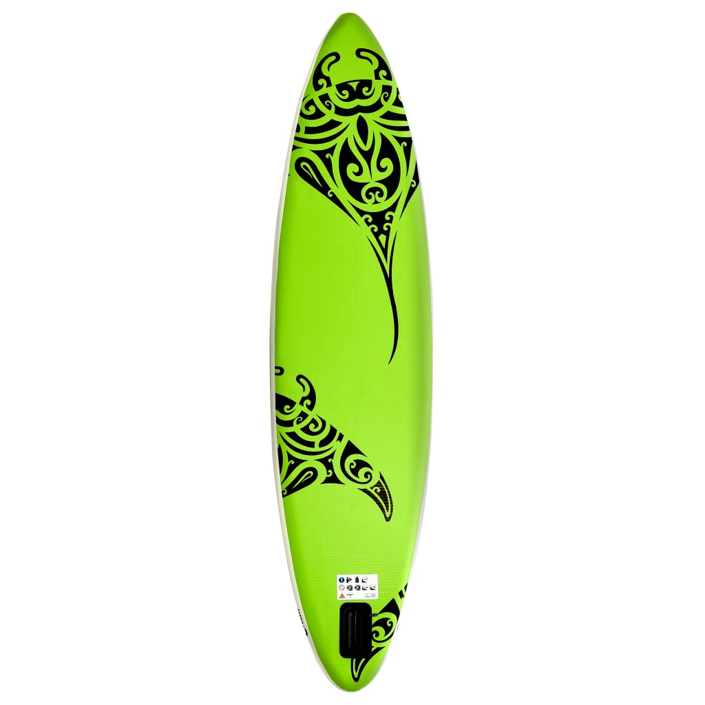 Green and Black Stand Up Paddle Board Set