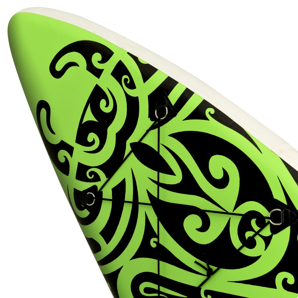 Green and Black Stand Up Paddle Board Set