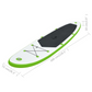 Green and White Stand Up Paddle Board Set