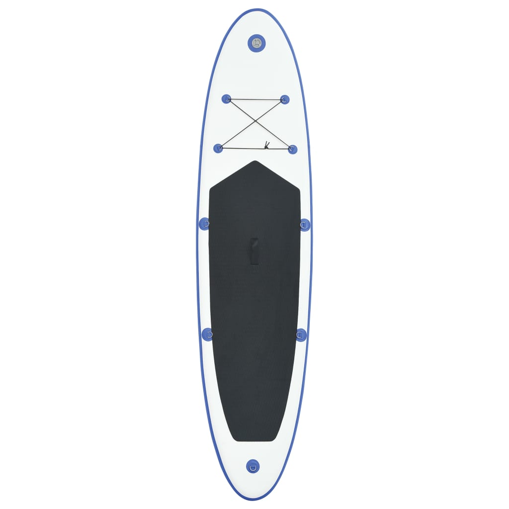 Blue and White Stand Up Paddle Board Set