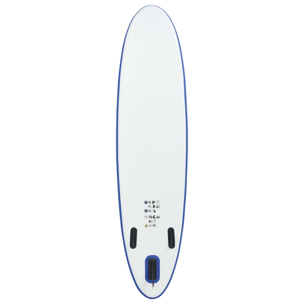 Blue and White Stand Up Paddle Board Set