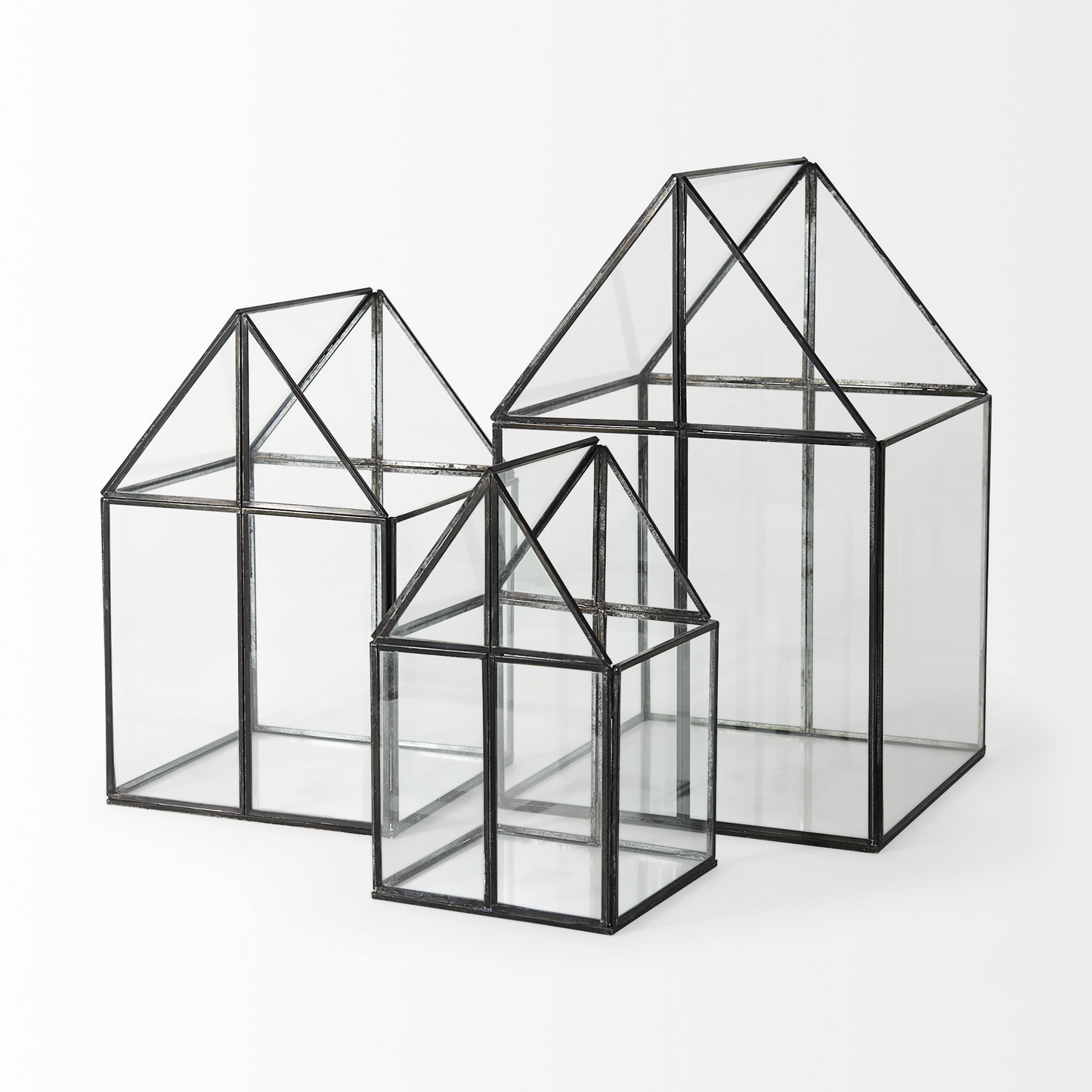 "Xl House Shaped Glass Terrarium"