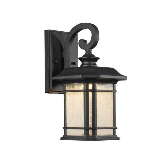 Morgan Outdoor Wall Sconce in Textured Black