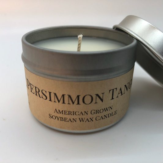 Persimmon Tango Soy Wax Candle | 2 oz Travel Tin