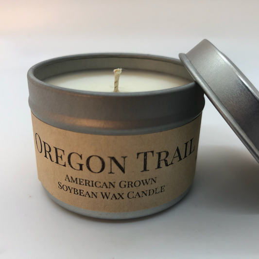 Oregon Trail Soy Wax Candle | 2 oz Travel Tin