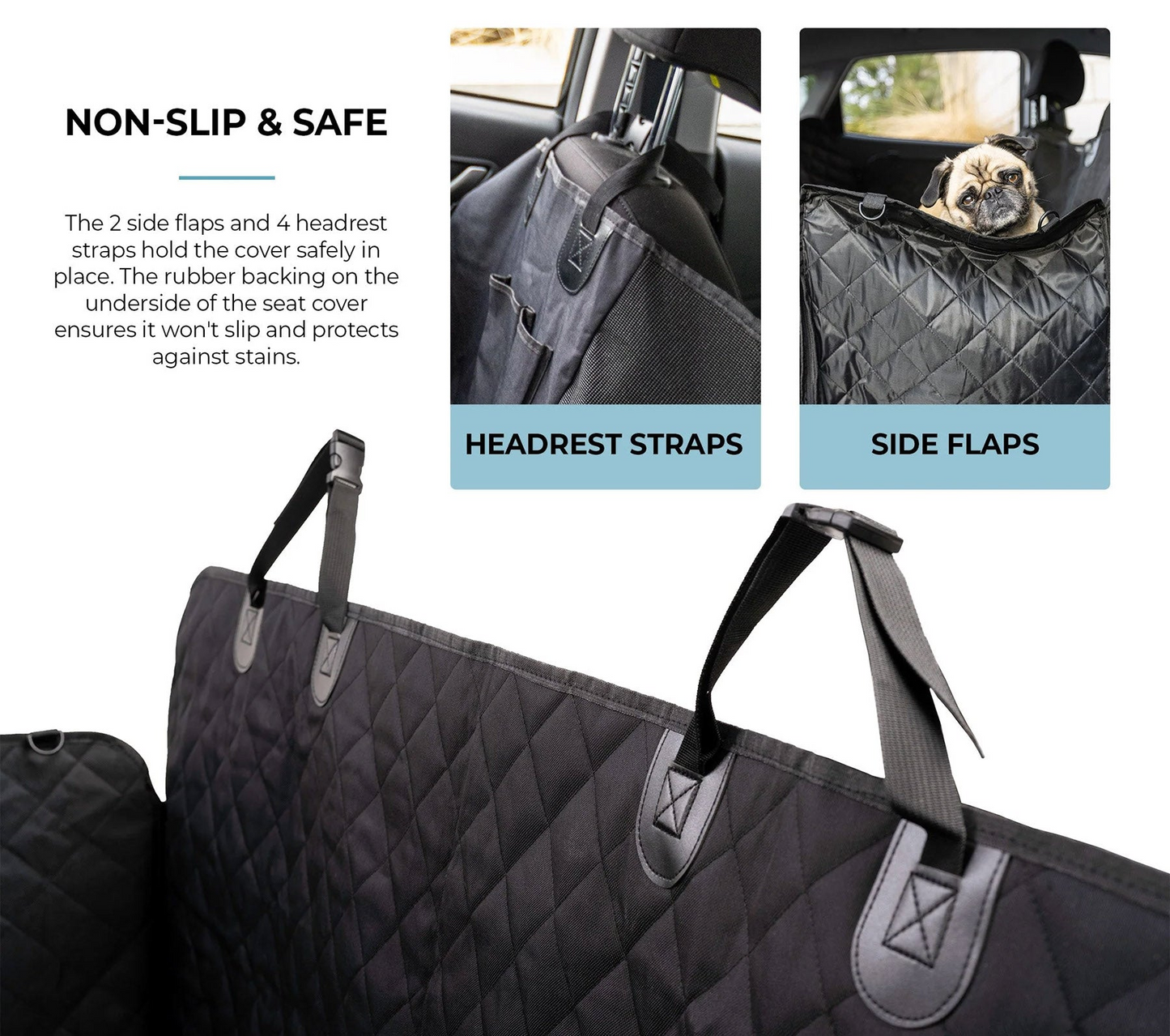 Silver Paw Backseat Car Hammock