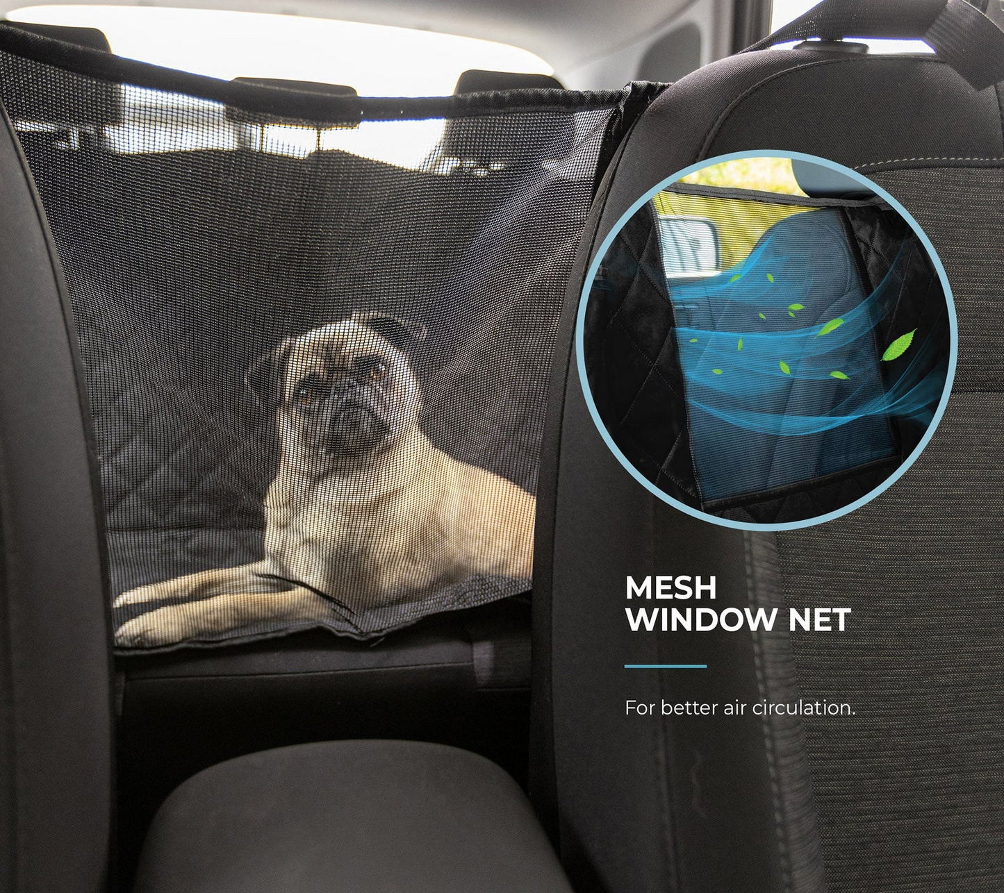 Silver Paw Backseat Car Hammock