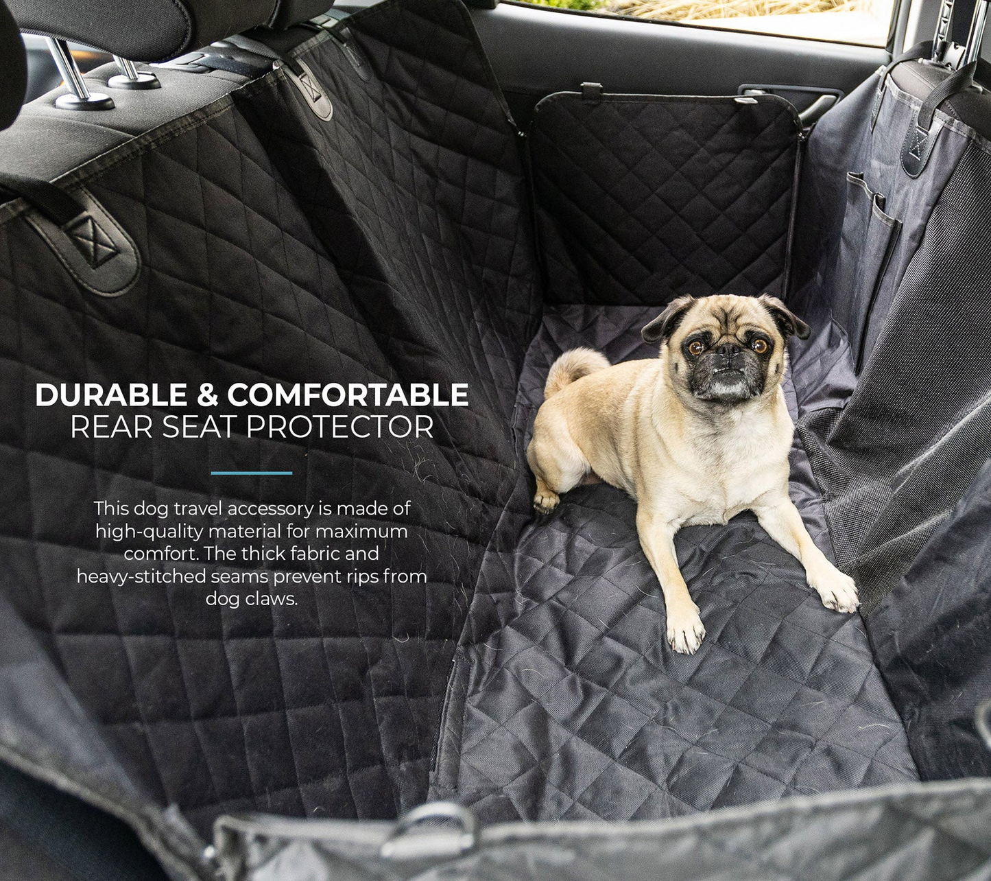 Silver Paw Backseat Car Hammock