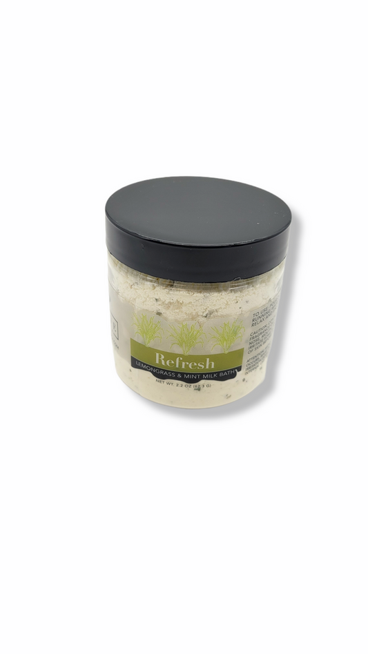 Milk Bath - Refresh (Lemongrass & Mint) Mini