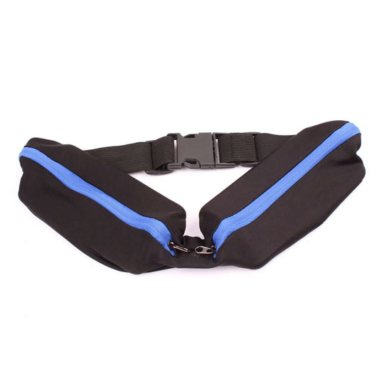 Stride Dual Pocket Running Belt and Travel Fanny Pack for All Outdoor Sports